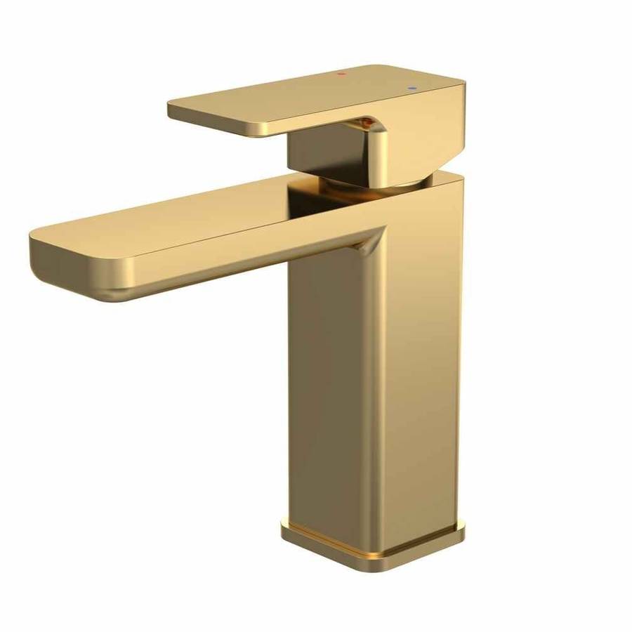 Nuie Windon Brass Mono Basin Mixer with Push Button Waste