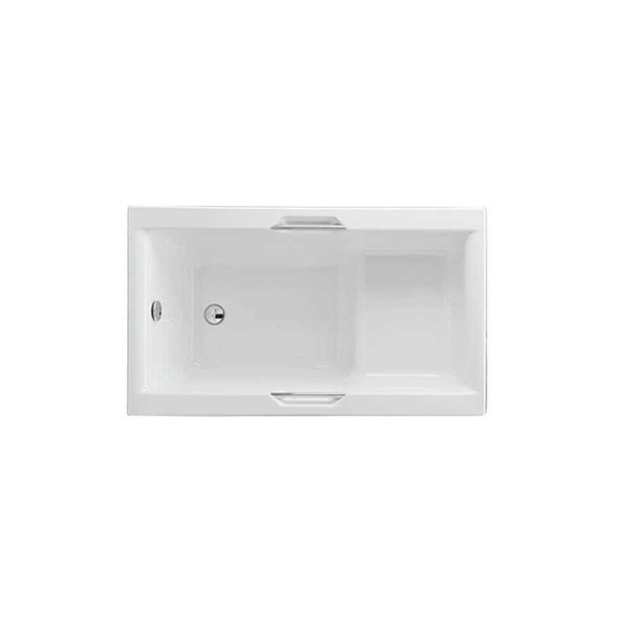 Carron Urban 1250 x 725mm Single Ended Carronite Sit Bath with Grips-1