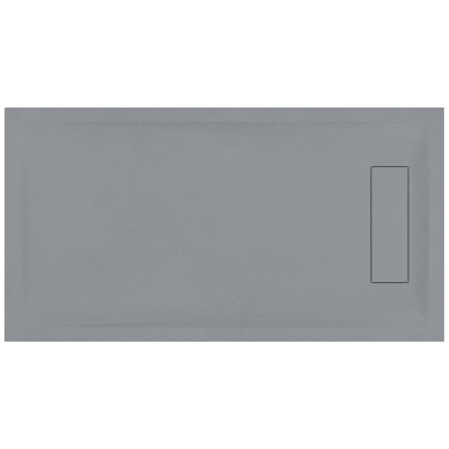 Roman Infinity 1000 x 800mm Grey Slate Rectangular Shower Tray