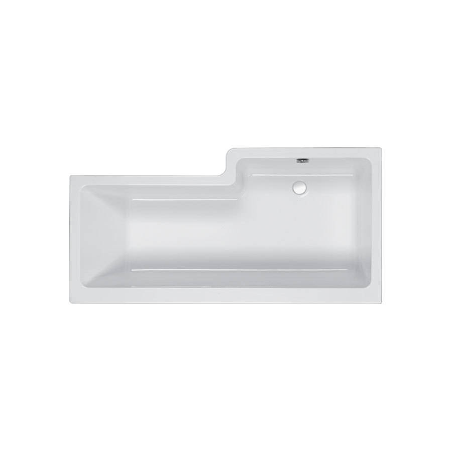 WSB-Carron Quantum 1600 x 700-850mm LH 5mm Acrylic Square Shower Bath-1