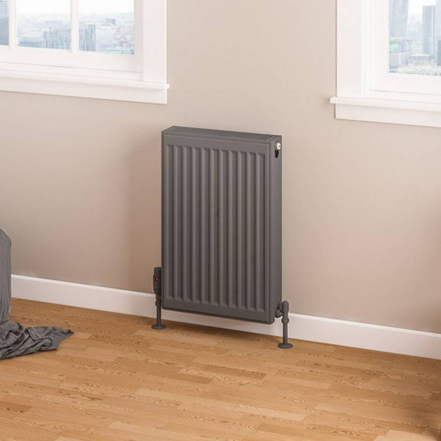 Eastbrook 600 x 400mm Anthracite Type 22 Compact Panel Radiator