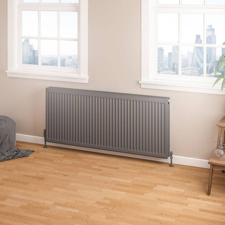 Eastbrook 600 x 1400mm Anthracite Type 22 Compact Panel Radiator