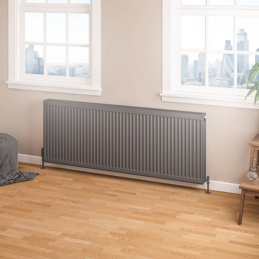 Eastbrook 600 x 1600mm Anthracite Type 22 Compact Panel Radiator