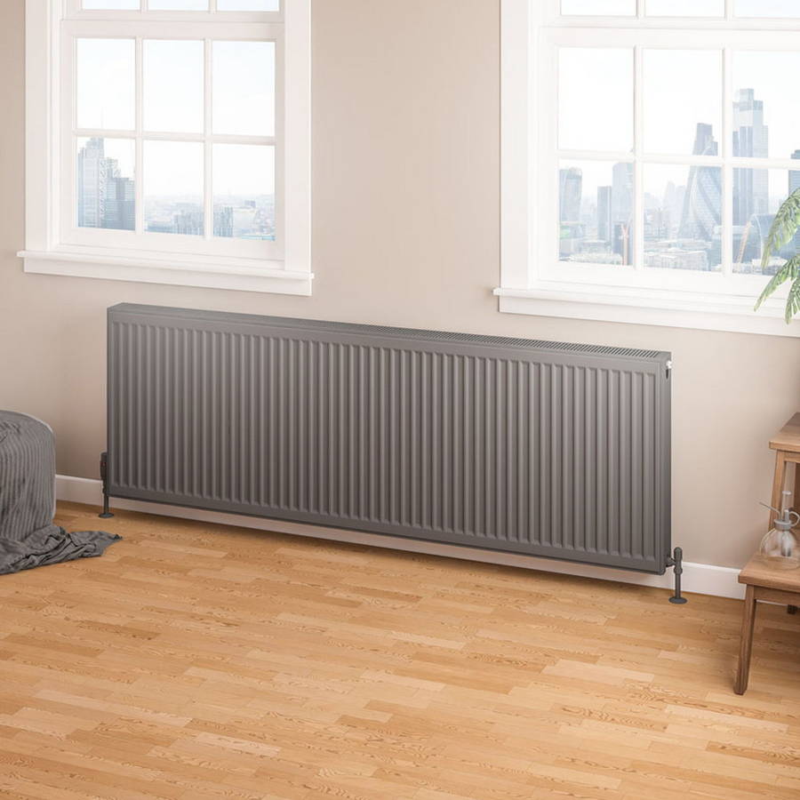 Eastbrook 600 x 1800mm Anthracite Type 22 Compact Panel Radiator