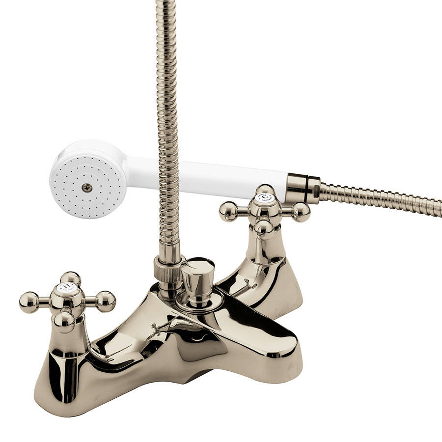 WS-Bristan Regency Gold Deck Mounted Bath Shower Mixer-1