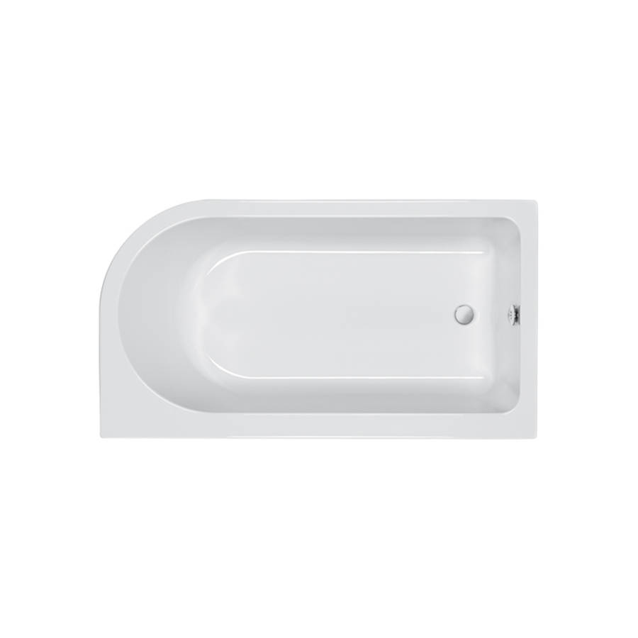 Carron Status 1550 x 850mm RH Carronite Shower Bath-1