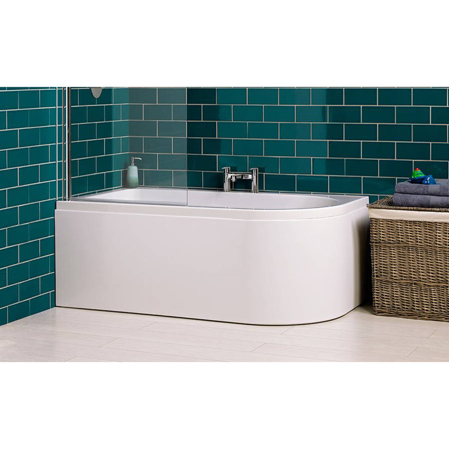 Carron Status 1550 x 850mm RH Carronite Shower Bath-2