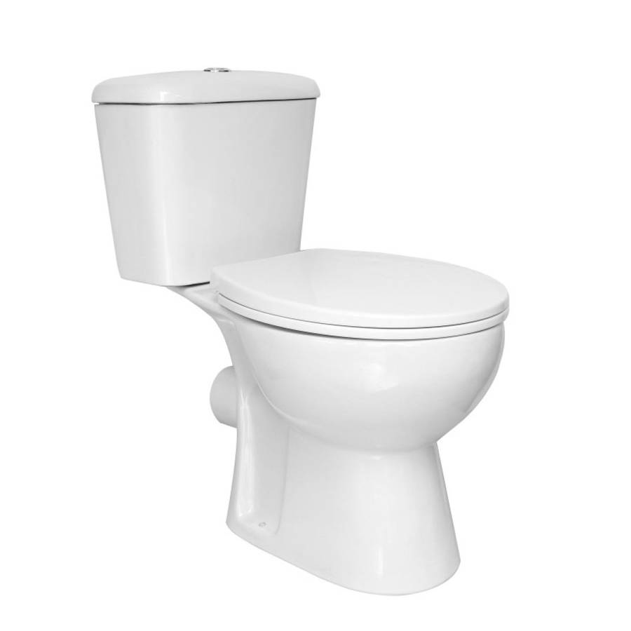 Scudo Pronto Open Back Pan with Cistern and Soft Close Seat