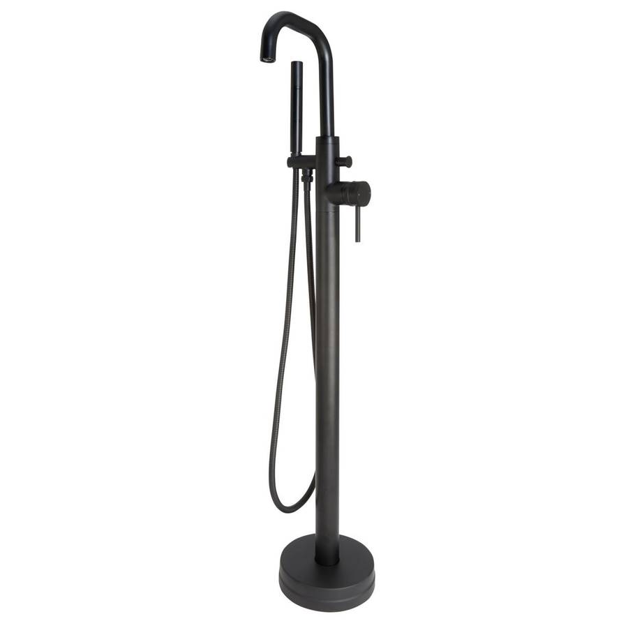 Scudo Core Black Freestanding Bath Shower Mixer