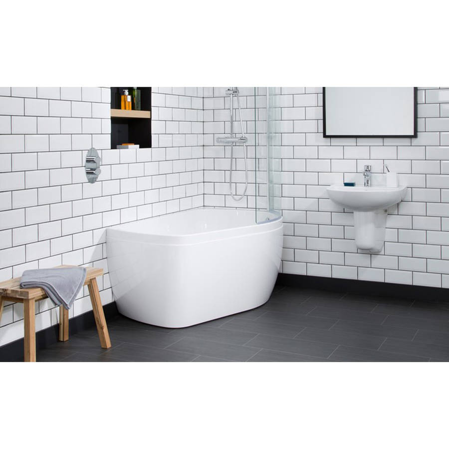 Carron Profile 1500 x 900mm RH 5mm Acrylic Shower Bath-2