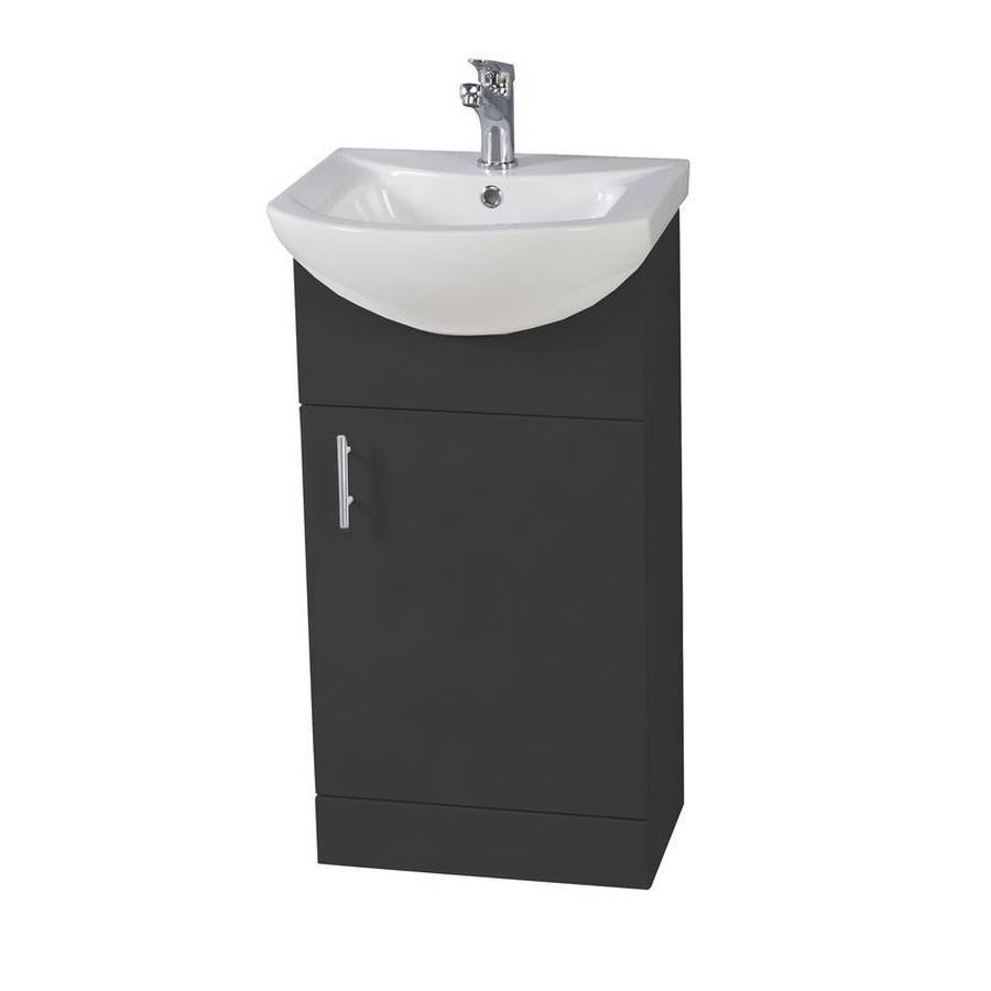 Scudo Lanza 450mm Anthracite Floorstanding Vanity Unit and Basin