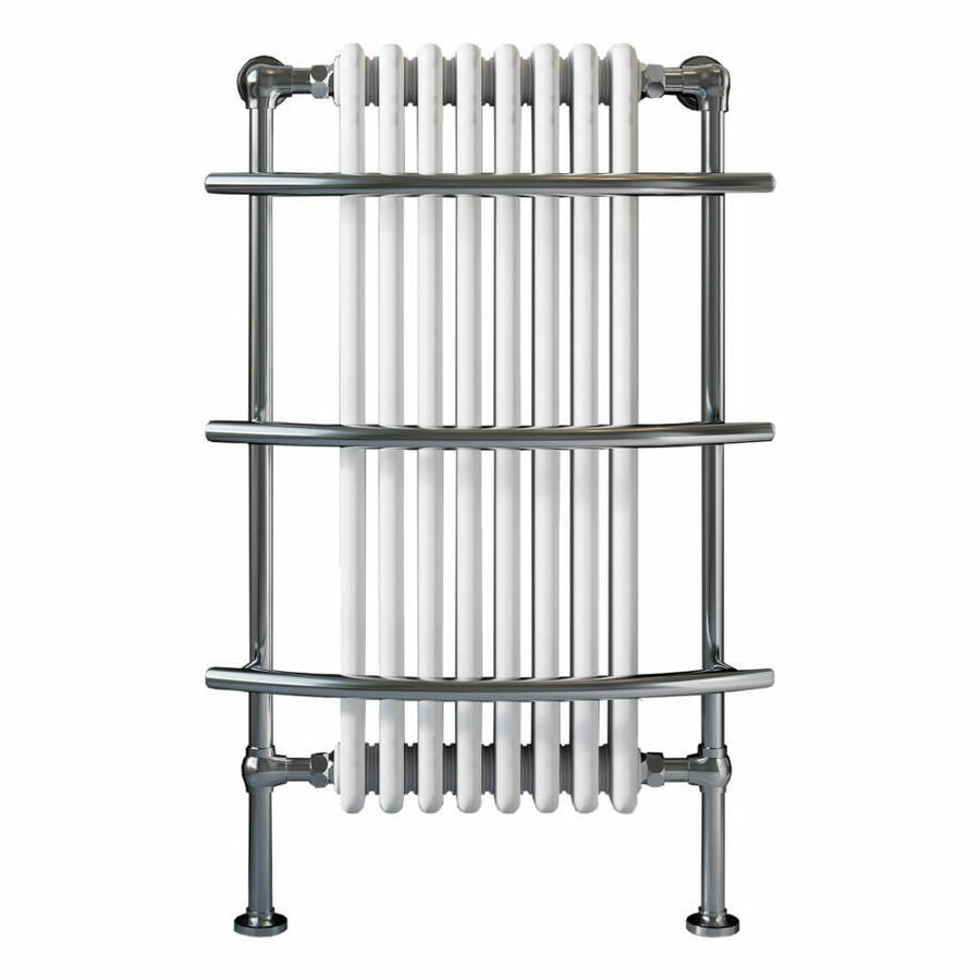 Scudo Huby 1000 x 635mm 8 Column Traditional Towel Rail