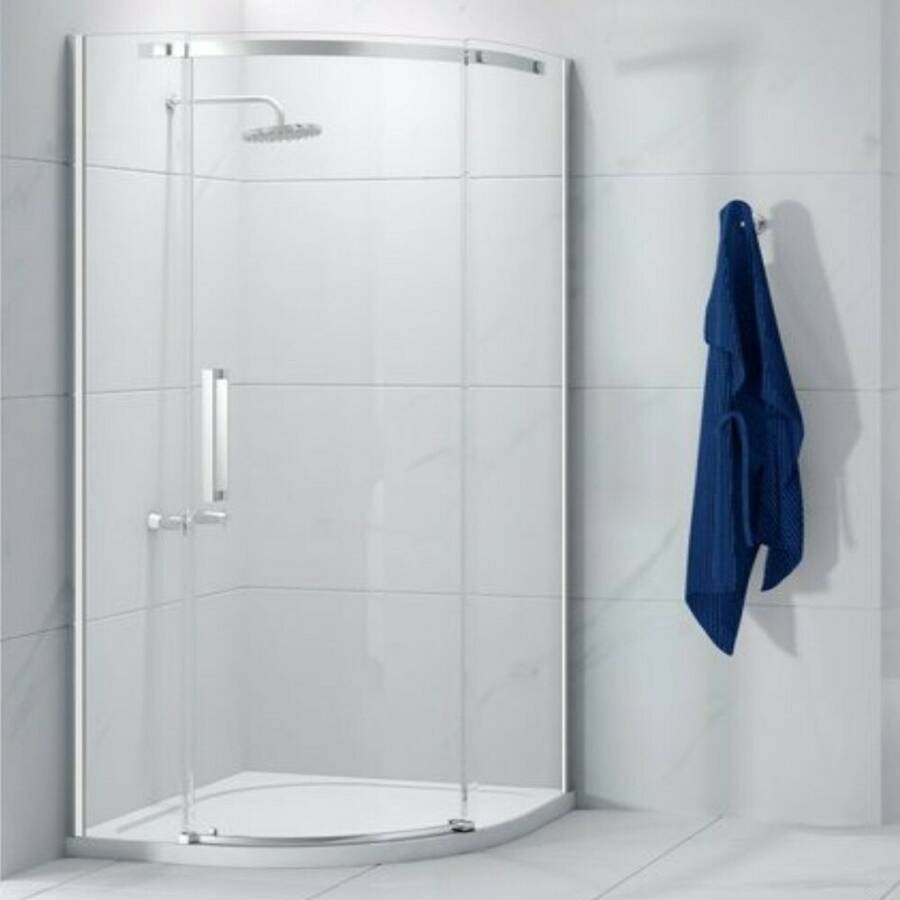 Merlyn Ionic Essence Frameless Right Hand 1200 x 900mm One Door Offset Quadrant Shower Enclosure