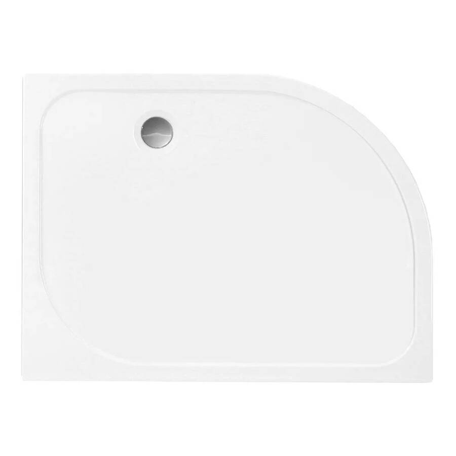 Merlyn MStone 900 x 760mm Left Hand Offset Quadrant Shower Tray