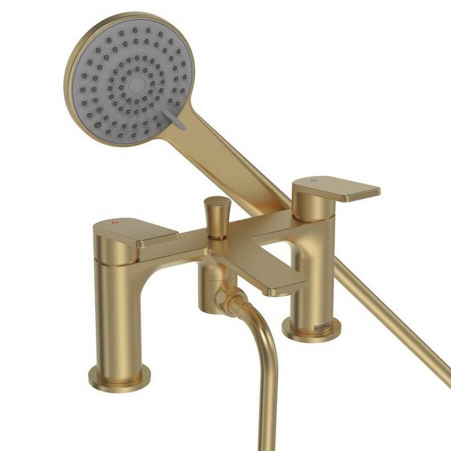 Bristan Frammento Brushed Brass Bath Shower Mixer