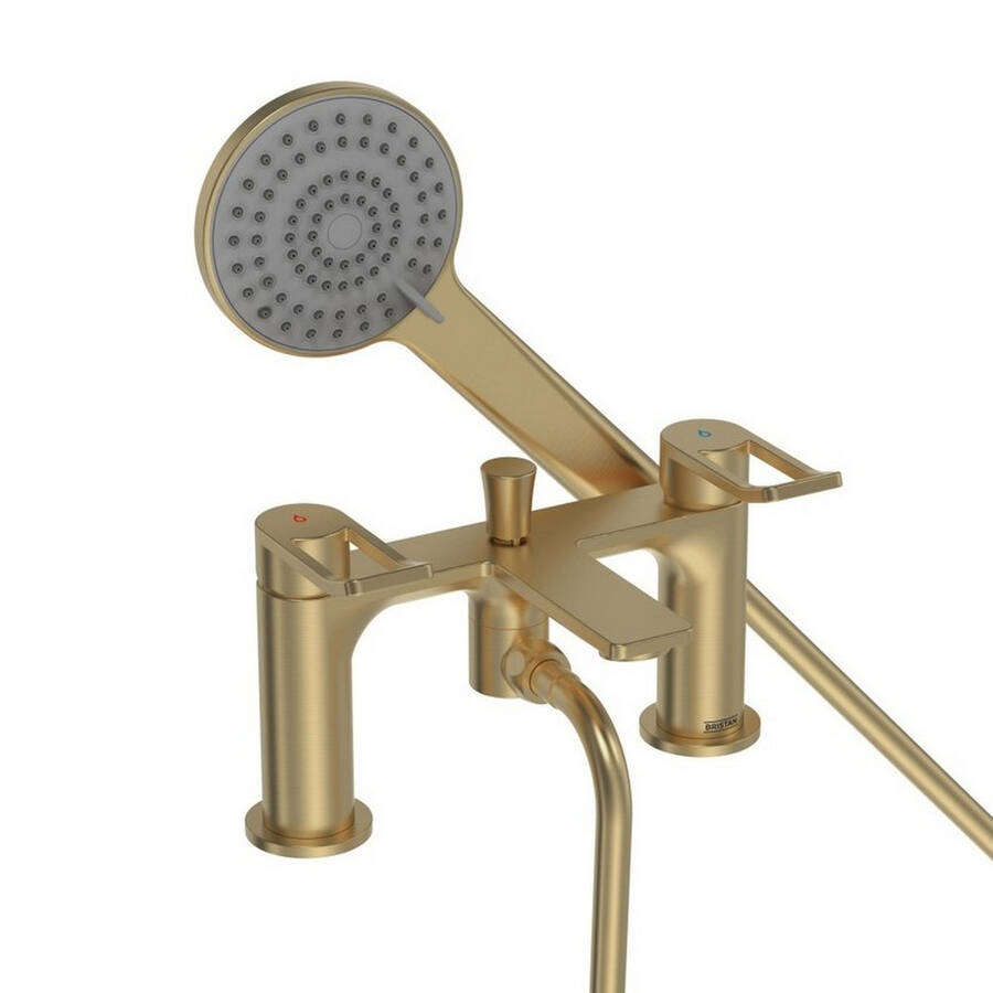 Bristan Saffron Brushed Brass Bath Shower Mixer