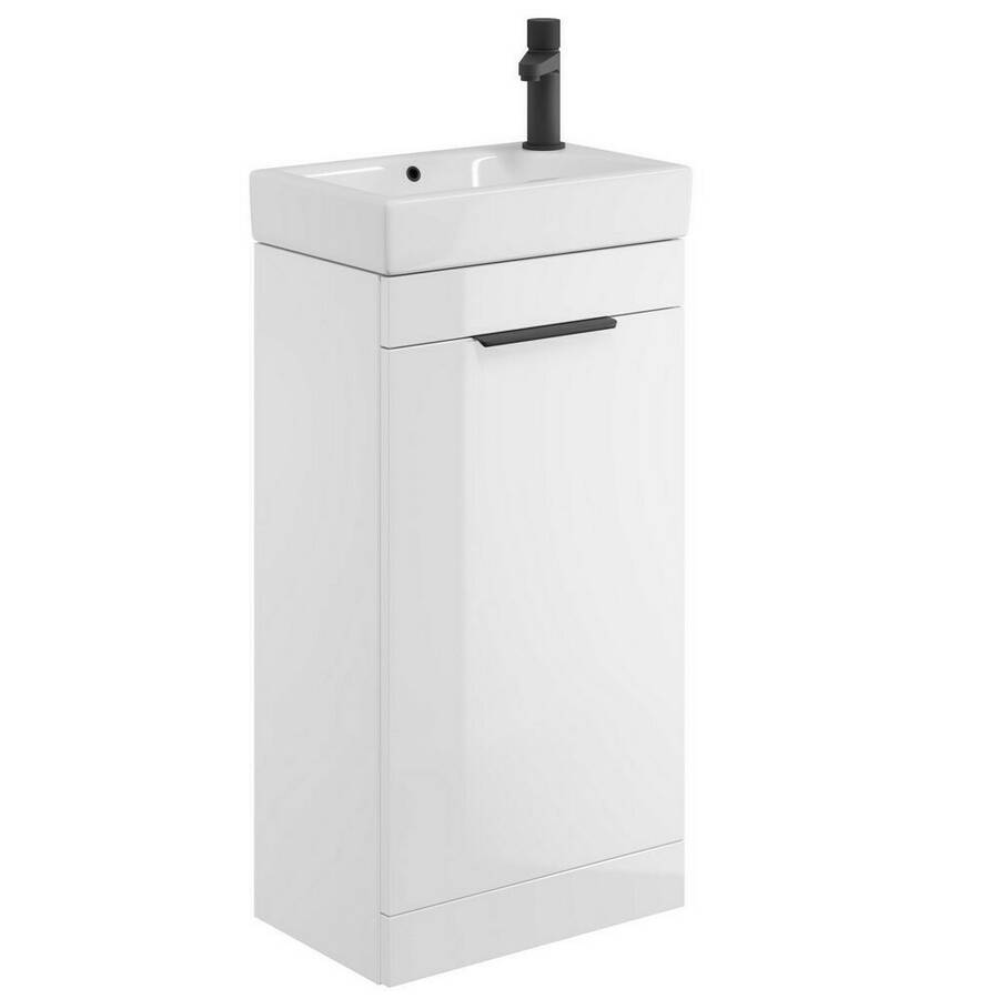 Scudo Esme 450mm Basin and Cloakroom Vanity Unit in Gloss White