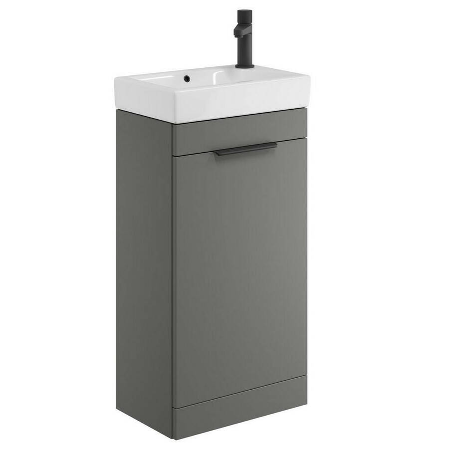 Scudo Esme 450mm Basin and Cloakroom Vanity Unit in Dust Grey
