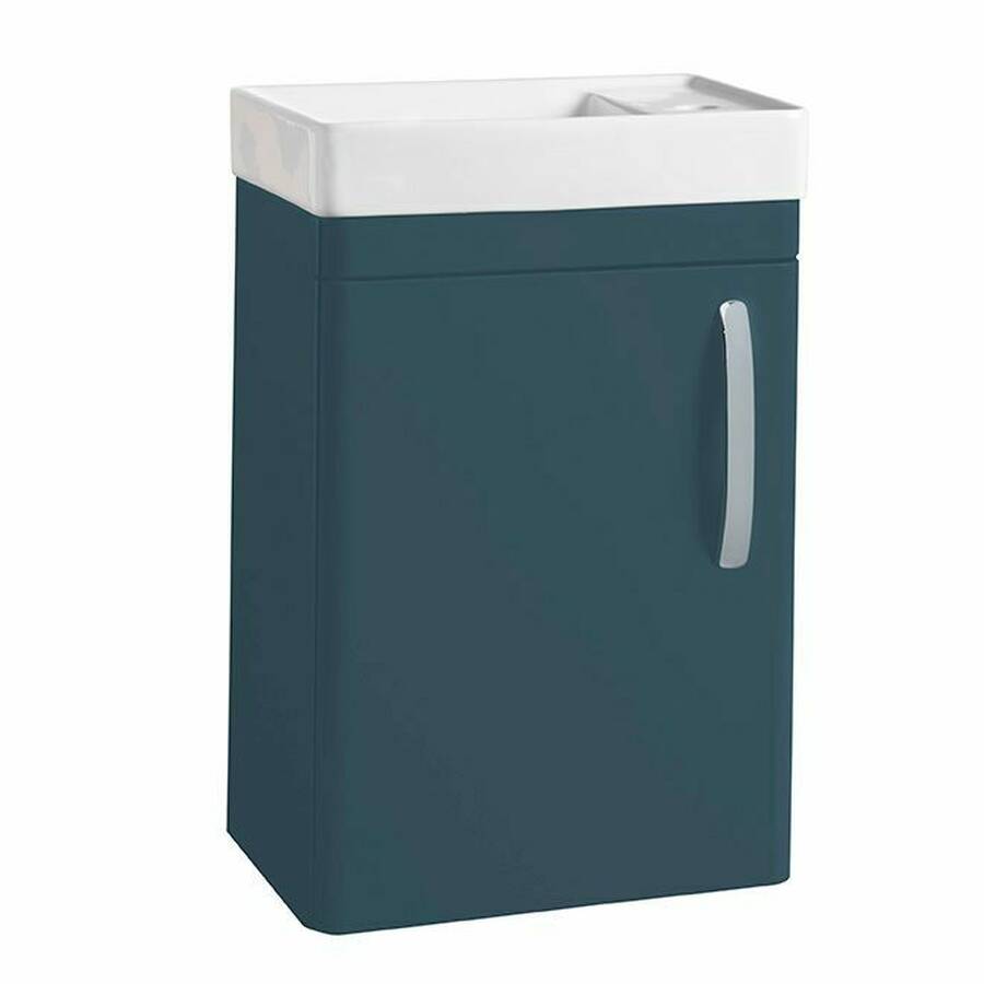 Tavistock Compass 450mm Oxford Blue Wall Mounted Cloakroom Unit and Basin