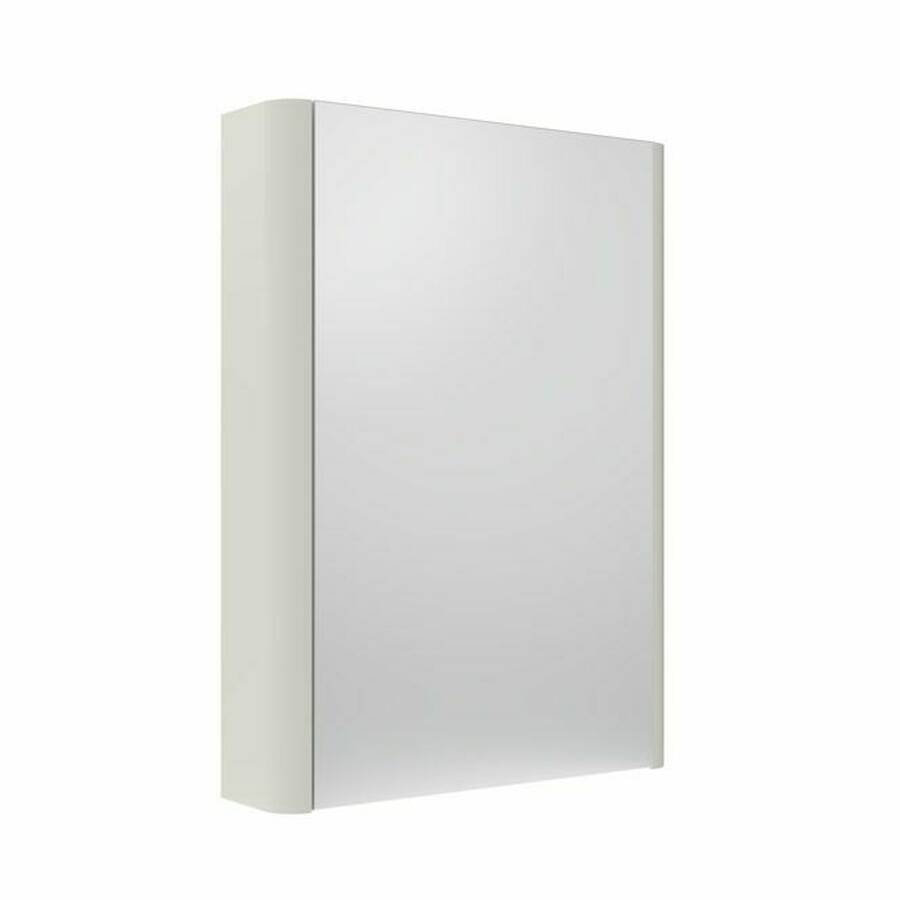Tavistock Compass 500mm Gloss White Single Door Mirror Cabinet