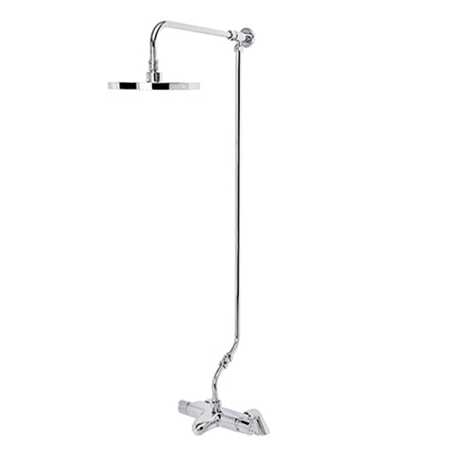 Bristan Assure Wall Mounted Thermostatic Bath Shower Mixer with Rigid Riser-1