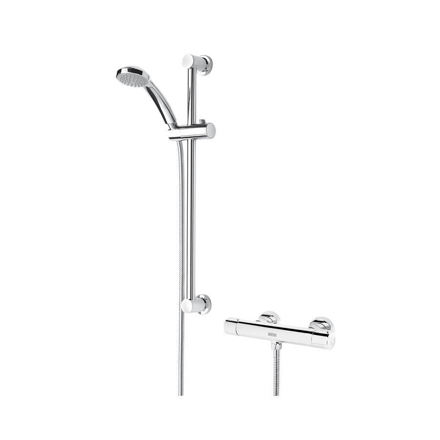Bristan Frenzy Thermostatic Exposed Cool Touch Bar Shower with Kit and Multi Function Handset