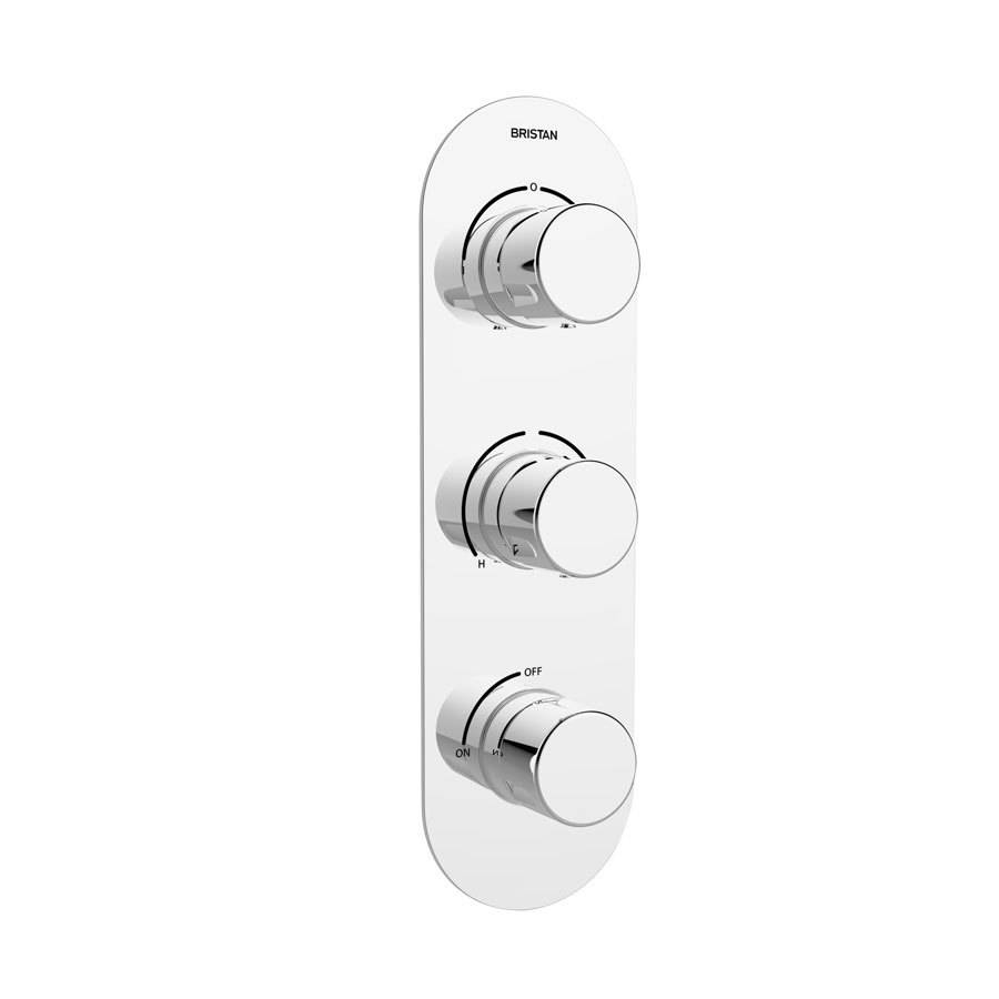 Bristan-Exodus-Recessed-Thermostatic-Two-Outlet-Diverter-and-Single-Stopcock-Shower-Valve