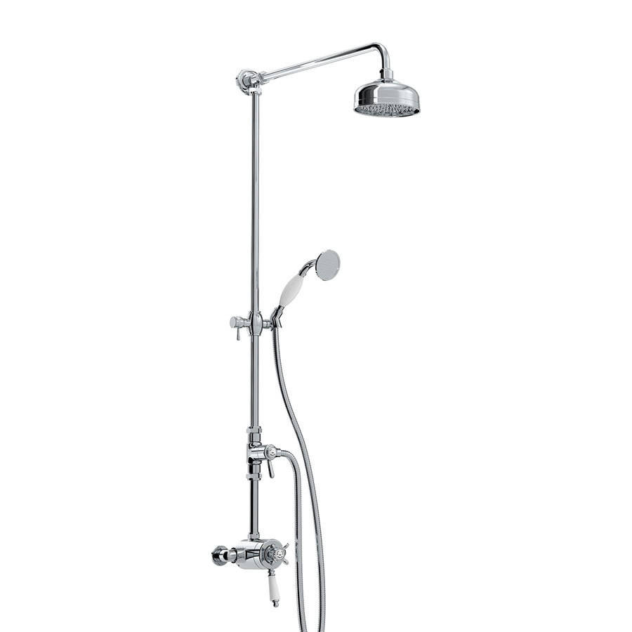 Bristan 1901 Thermostatic Dual Control Shower Valve with Rigid Riser and Diverter