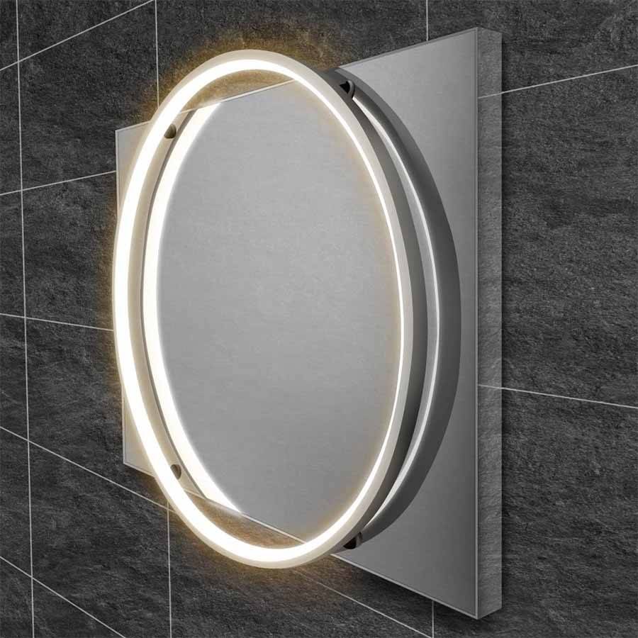 HiB Solas 60 Chrome LED Bathroom Mirror-2