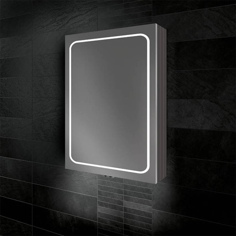 HiB Vapor 50 LED Demisting Mirror Cabinet-2
