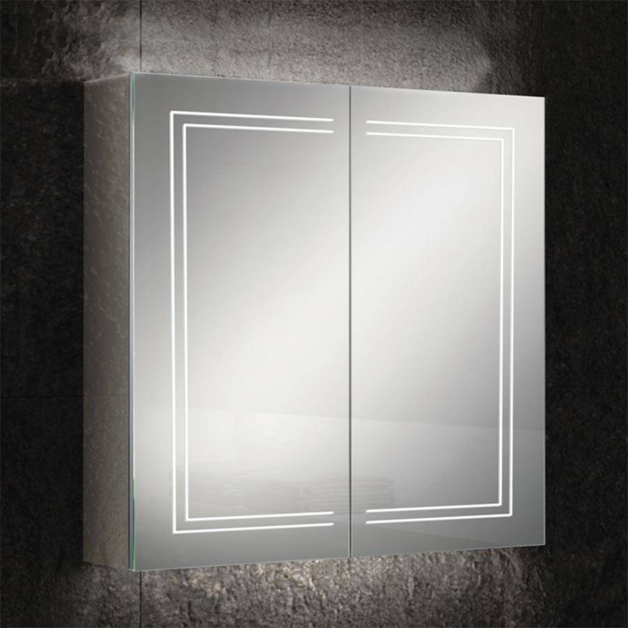 HiB Edge 80 LED Demisting Mirror Cabinet-1