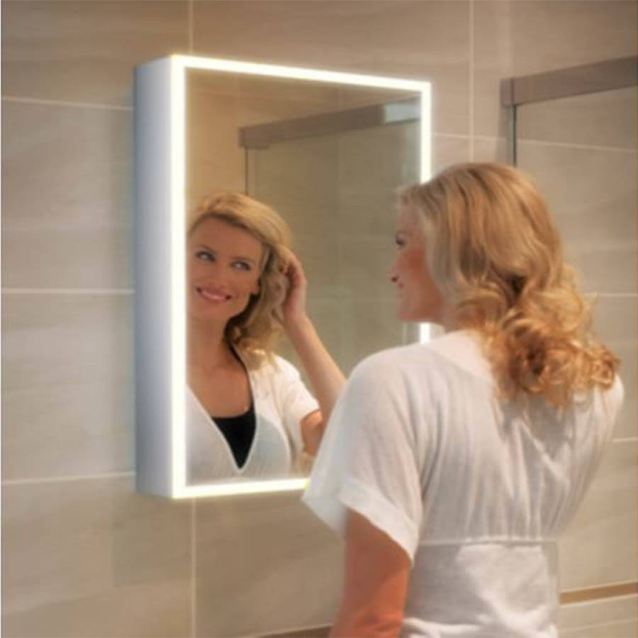 HiB Qubic 50 LED Mirror Cabinet-2