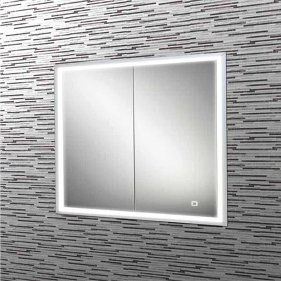 HiB Vanquish 60 LED Recessed Demisting Mirror Cabinet-1