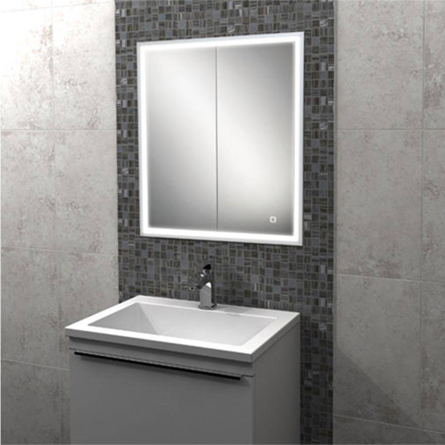 HiB Vanquish 60 LED Recessed Demisting Mirror Cabinet-2