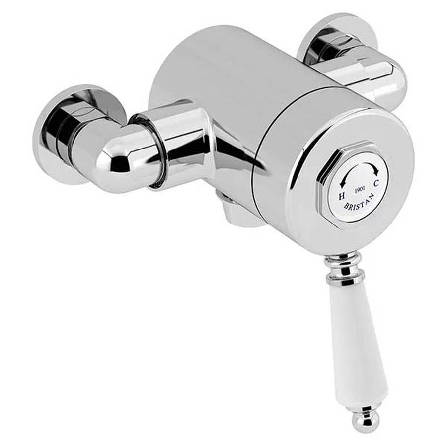 WS-Bristan 1901 Thermostatic Exposed Single Control Bottom Outlet Shower Valve-1