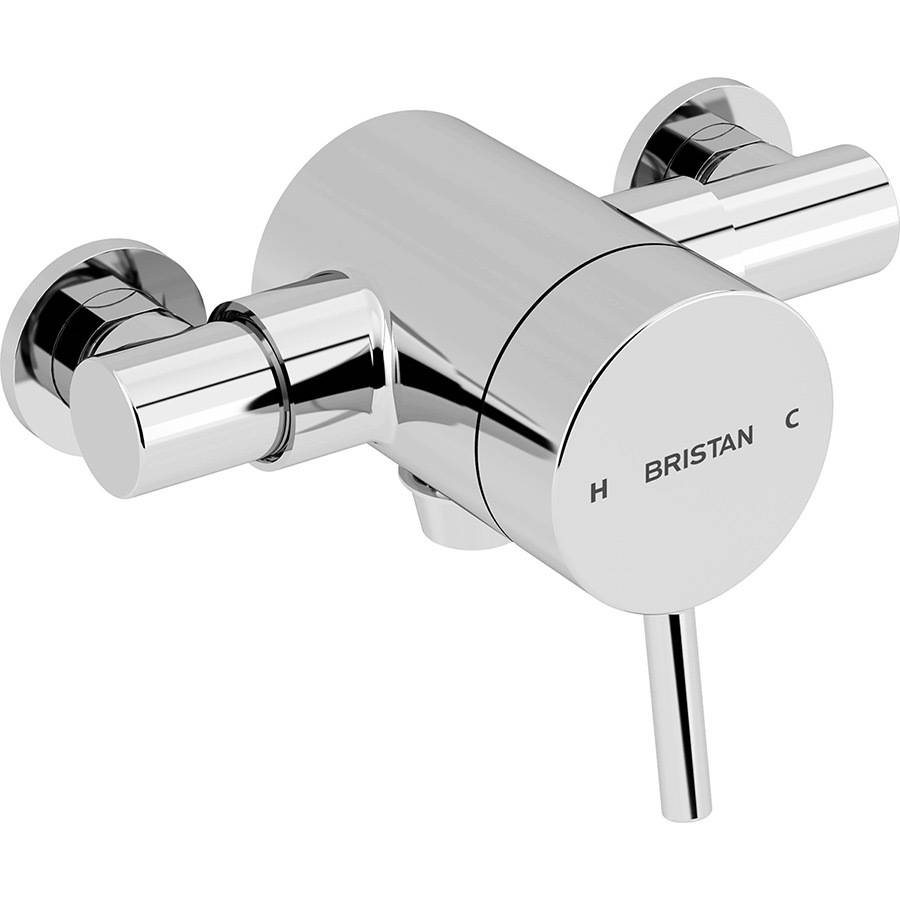 WS-Bristan Prism Thermostatic Exposed Single Control Top Outlet Shower Valve-1