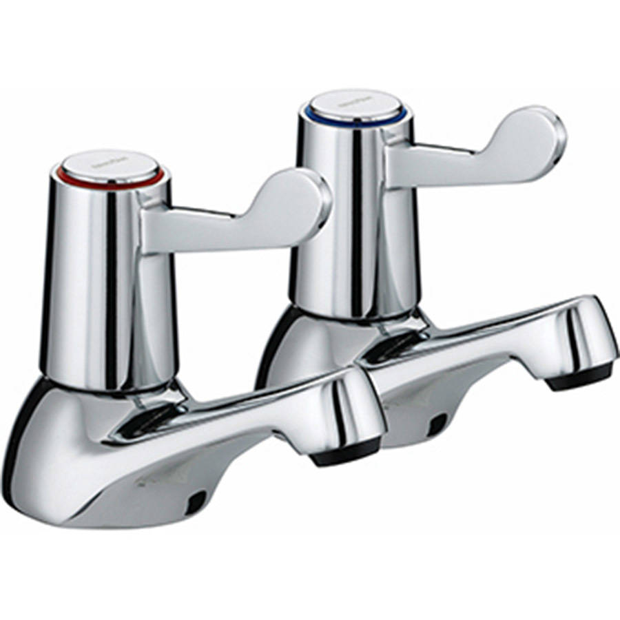 Bristan Lever Bath Taps with 3 Inch Levers-1