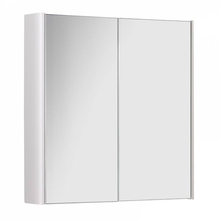 Kartell Metro 600mm 2 Door White Mirror Cabinet