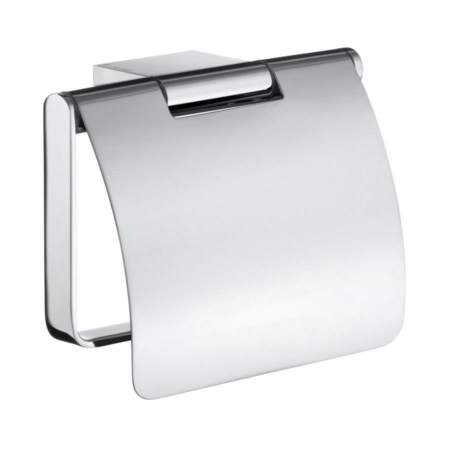 Smedbo Air Chrome Toilet Roll Holder with Cover