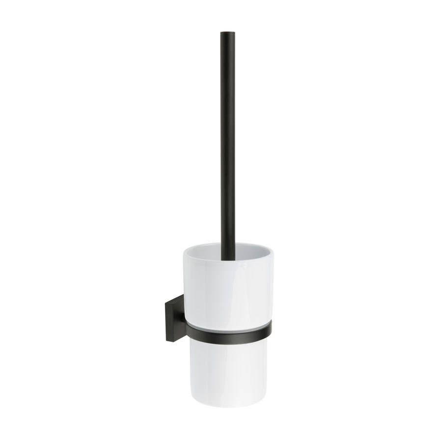 Smedbo House Black Toilet Brush with Container