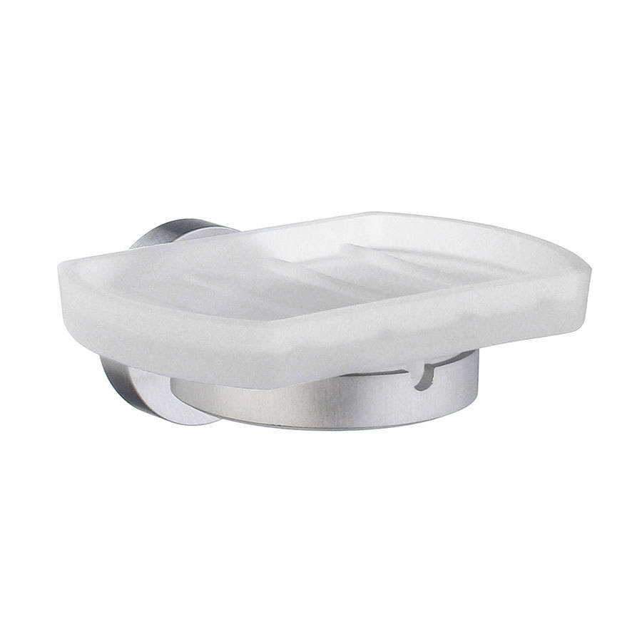 Smedbo Home Brushed Chrome Holder with Soap Dish