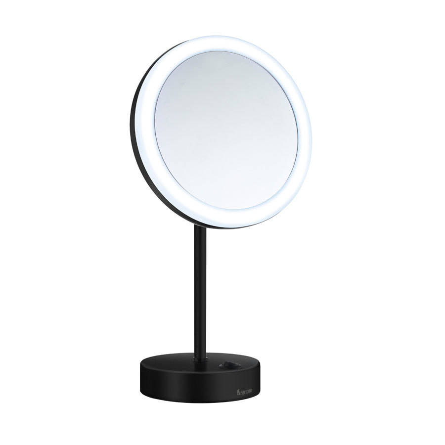 Eclipse Square LED Light Wall Mounted Shaving Make-Up Magnifying Mirror