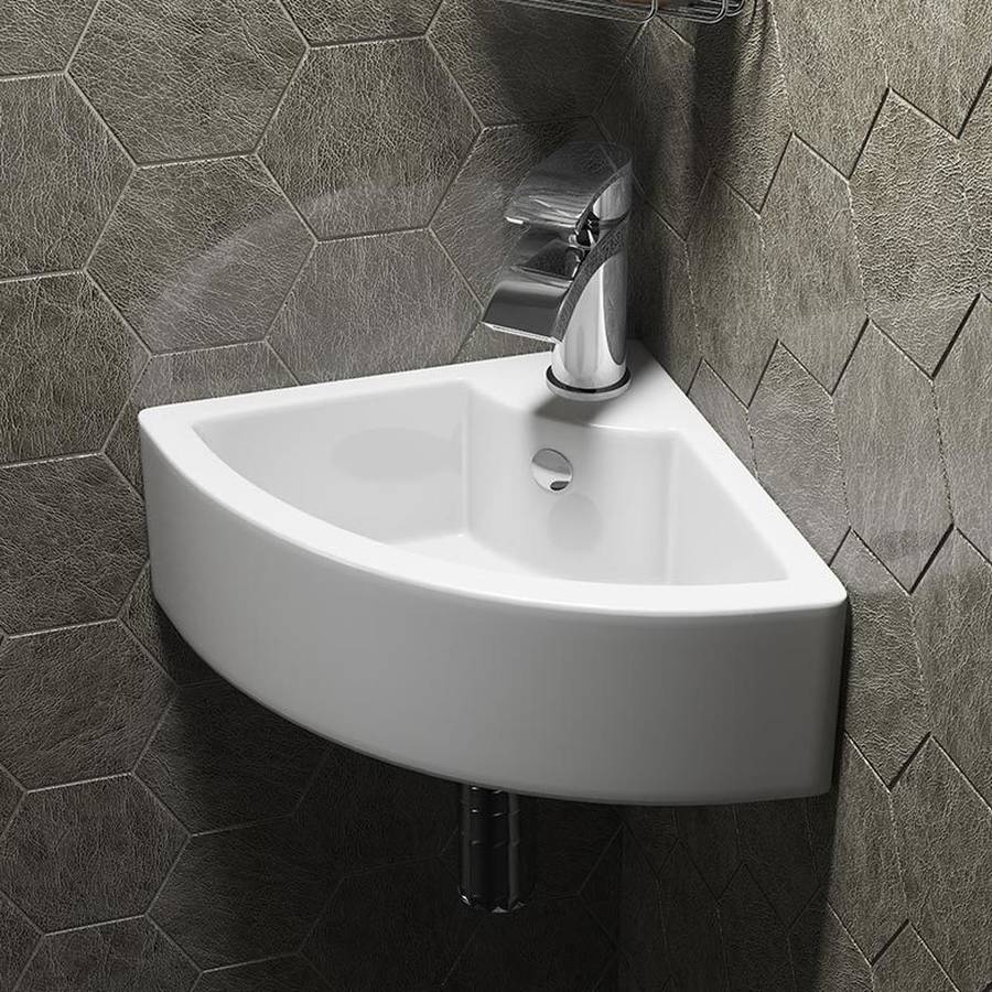 WS-Cassellie 330mm Wall Hung Corner Cloakroom Basin-1