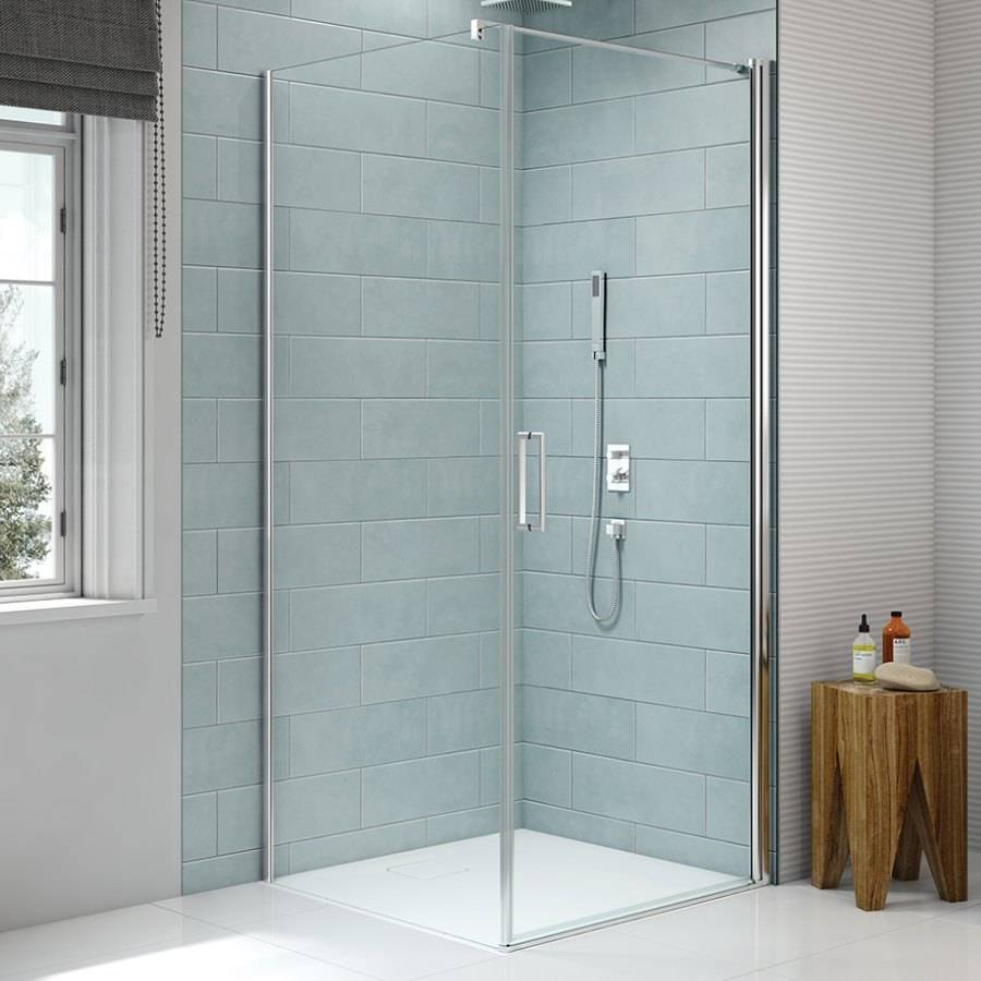 Merlyn 8 Series 900mm Frameless Pivot Shower Door