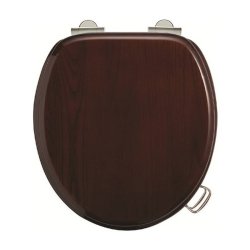 S17 Burlington Mahogany Soft Close Toilet Seat