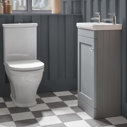 Tavistock Marston 450mm Matt Spruce Cloakroom Unit Tavistock Marston 450mm Matt Spruce Cloakroom Unit Glass Knob Lifestyle