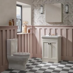Tavistock Marston 500mm Paper White Floor Mounted Vanity Unit Tavistock Marston 500mm Paper White Floor Mounted Vanity Unit Bathroom Setting
