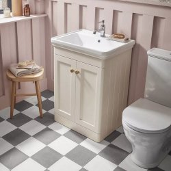 Tavistock Marston 500mm Paper White Floor Mounted Vanity Unit Tavistock Marston 500mm Paper White Floor Mounted Vanity Unit Lifestyle