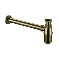 Burlington Edwardian 510mm Right Tap Hole Cloakroom Basin and Bottle Trap Gold Bottle Trap