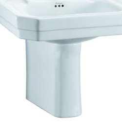 Burlington Victorian 610mm Two Tap Hole Basin Semi Pedestal